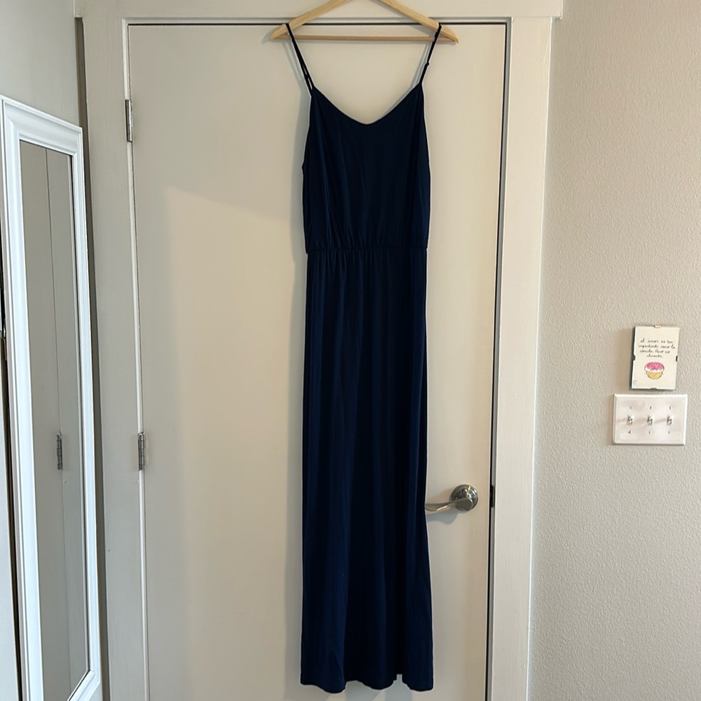Navy blue maxi dress